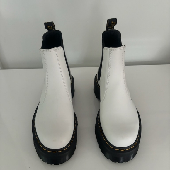 Dr. Martens, Size 7, patent white with black chunky sole. - Picture 4 of 4